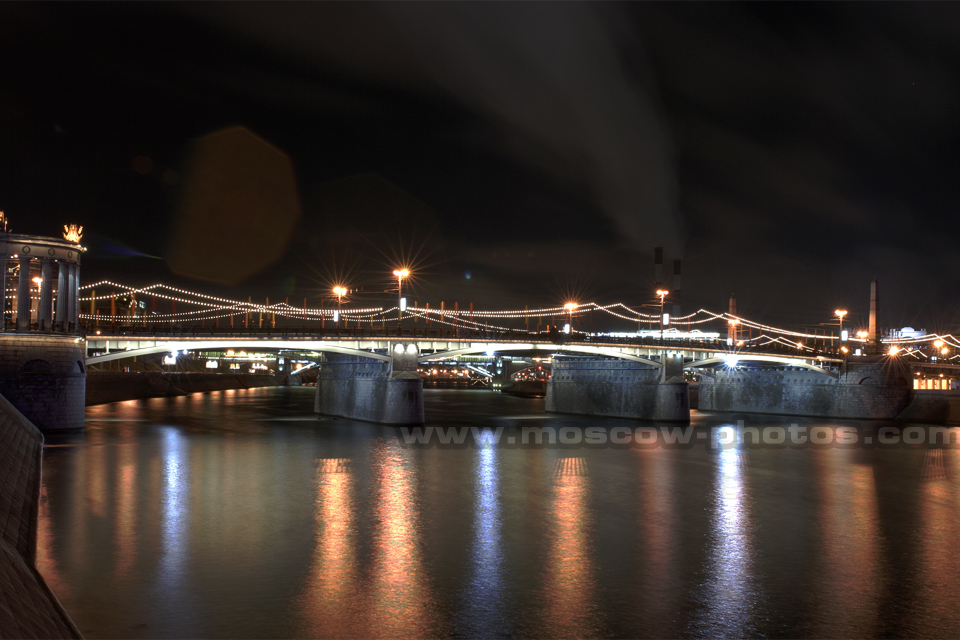 Borodinsky Bridge (Night shot, HDR)