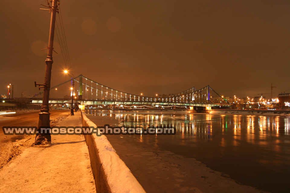Night View of Krymsky Bridge