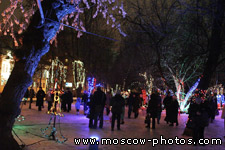 Festival of Light on Chistoprudny Boulevard