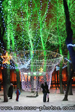 Festival of Light on Chistoprudny Boulevard