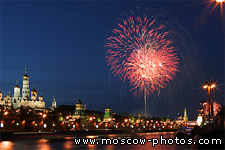 Fireworks over the Kremlin